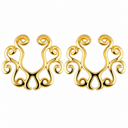 Tribal Non Piercing Nipple Shields