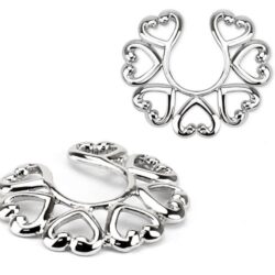 Non Piercing Heart Nipple Shields