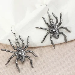 Large Spider Dangle Earrings