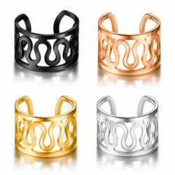 Non piercing wavey design ear cuffs in assorted colours