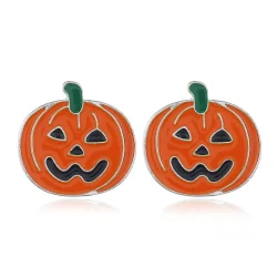 Halloween Pumpkin Stud Earrings