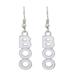 BOO Halloween dangle earrings