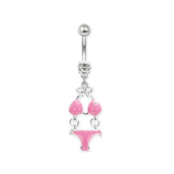 Belly Bar with Bikini Dangle - Image 2