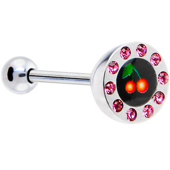 Large Domed Tongue Bar with Cherries