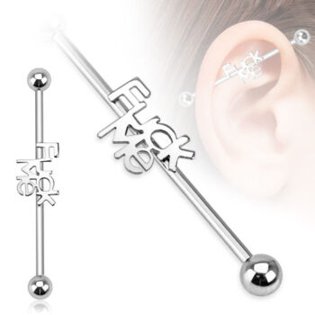 Fuck Me Industrial Barbell