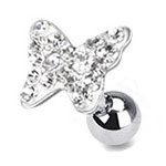 Cartilage Barbell with Butterfly Head - Image 3