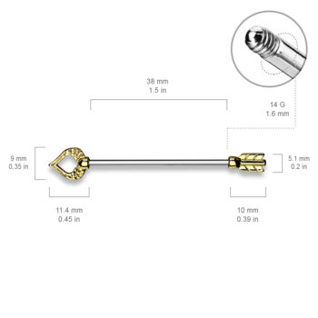Industrial Barbell with Arrow Ends - Image 5