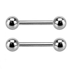 2 Pack of 1mm Straight Barbells