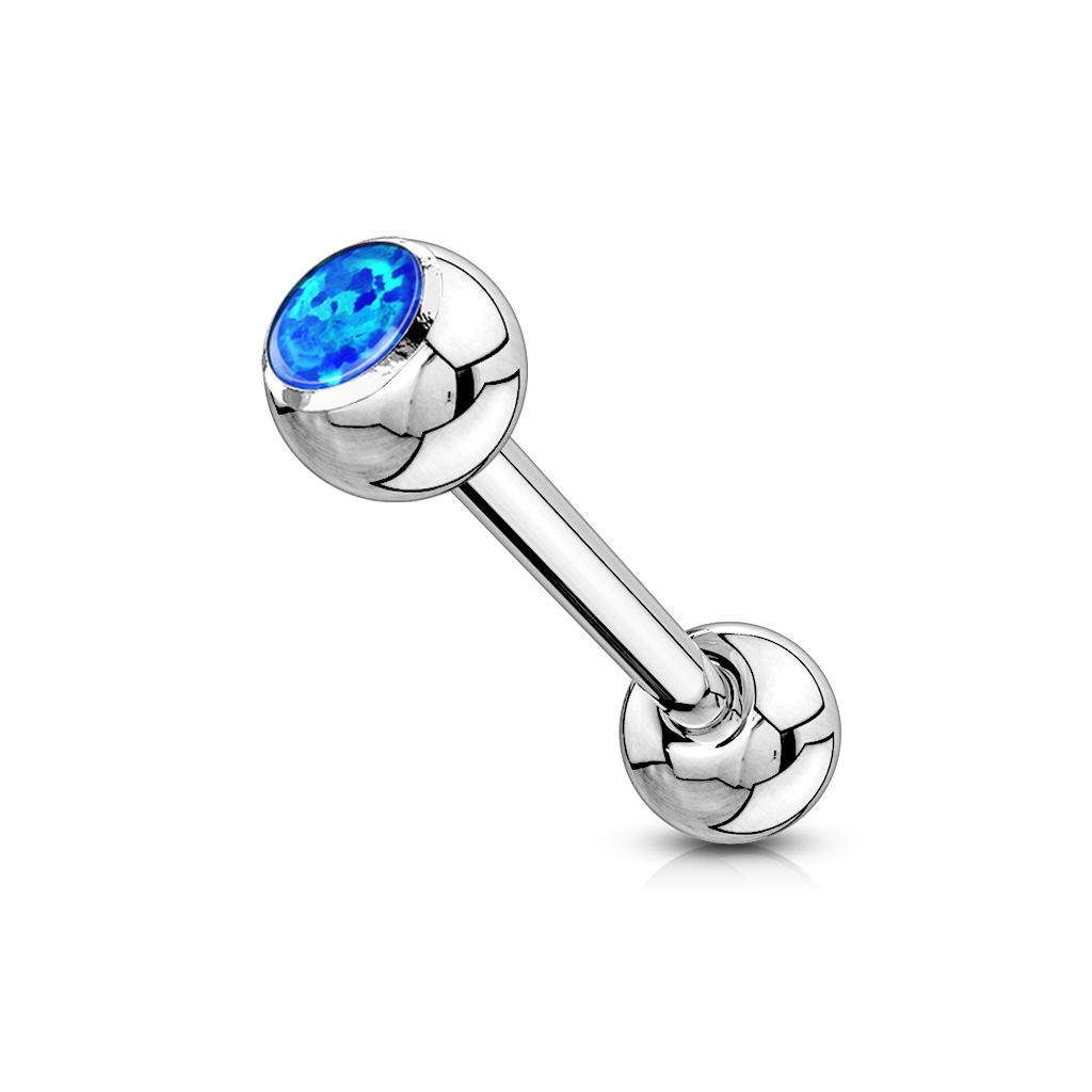 Tongue Bar with Opal Ball - Image 5