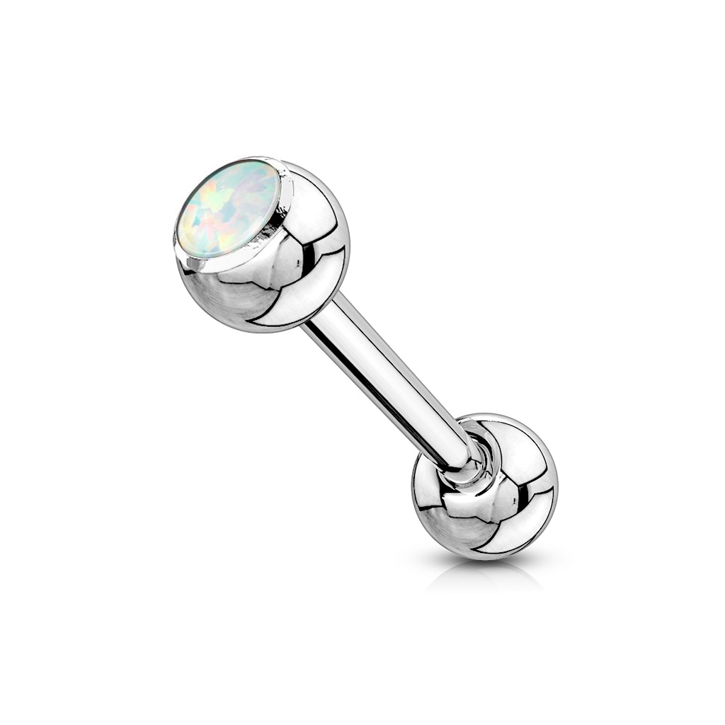 Tongue Bar with Opal Ball - Image 6