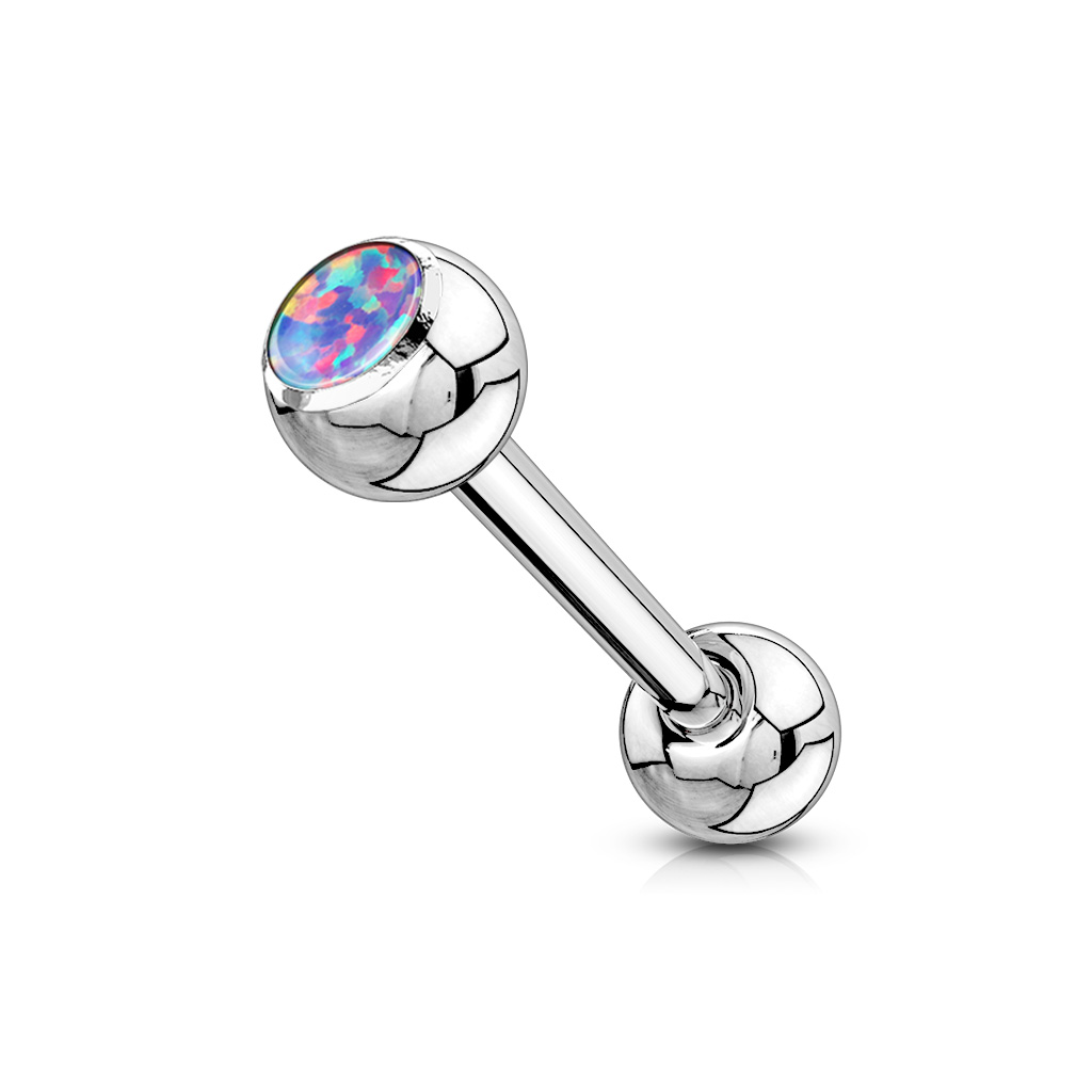 Tongue Bar with Opal Ball - Image 7