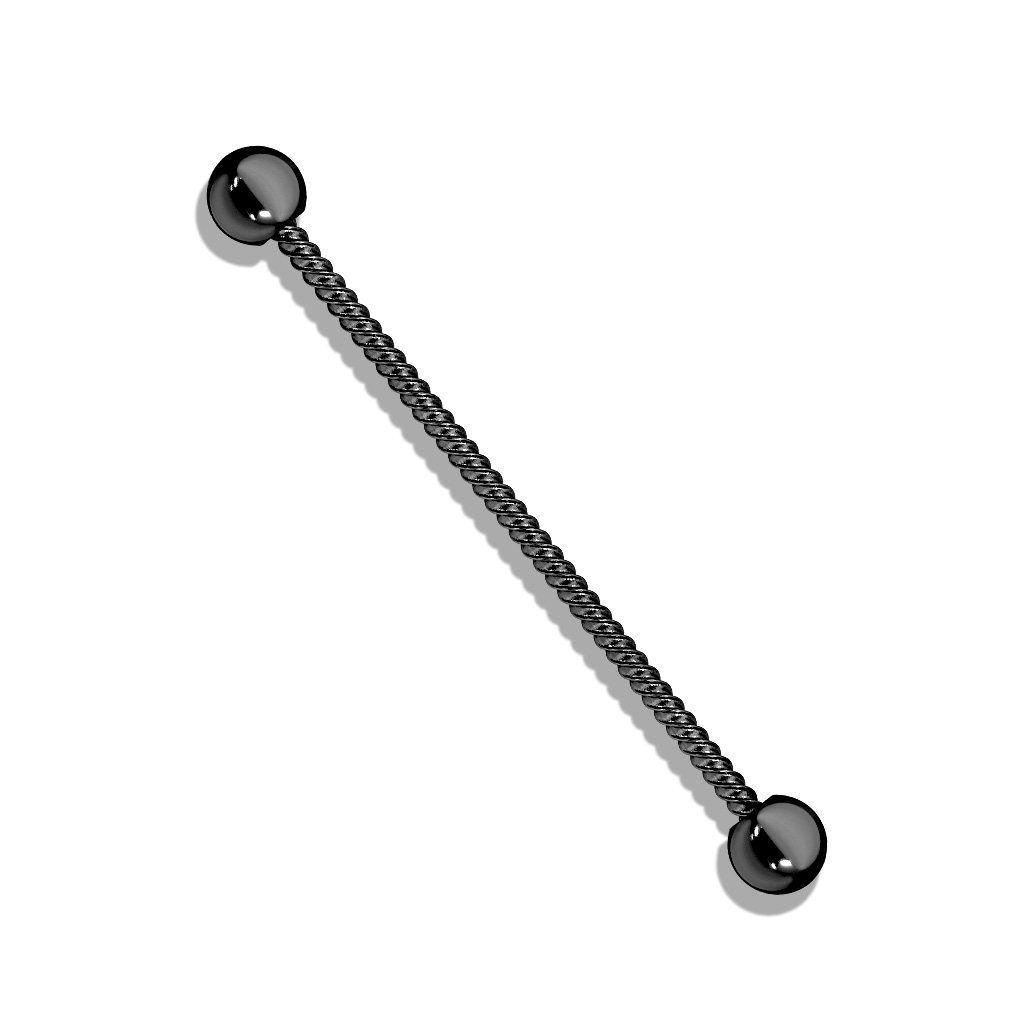 Twisted Rope Industrial Barbell - Length 38mm - Image 5