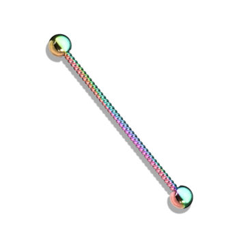 Twisted Rope Industrial Barbell - Length 38mm - Image 2