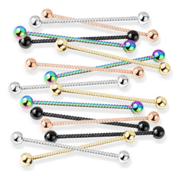 Twisted Rope Industrial Barbell - Length 38mm