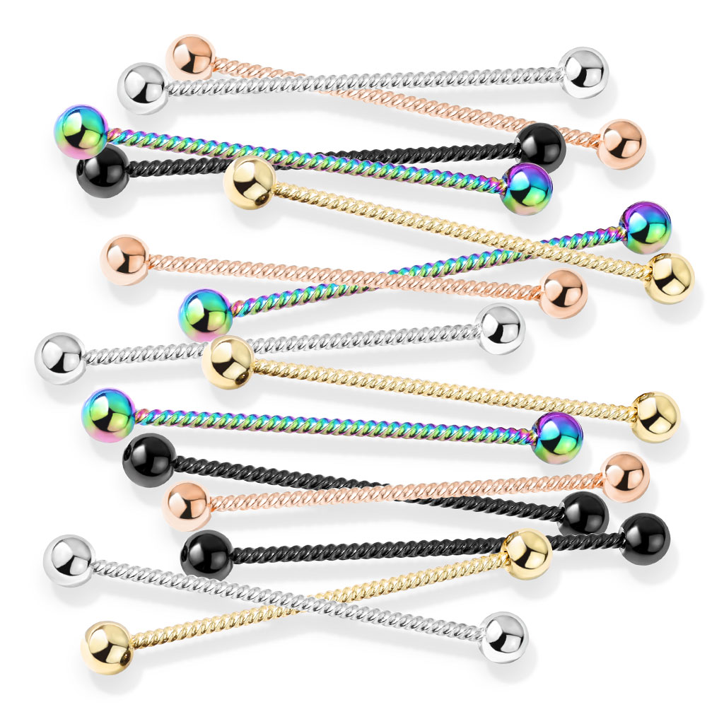 Twisted Rope Industrial Barbell - Length 38mm