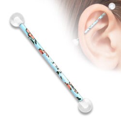Industrial Barbell with Colourful pattern