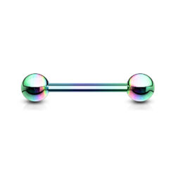 1.6mm Rainbow Titanium Barbell
