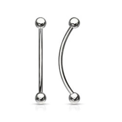 1.2mm Curved Barbell with 3mm Balls