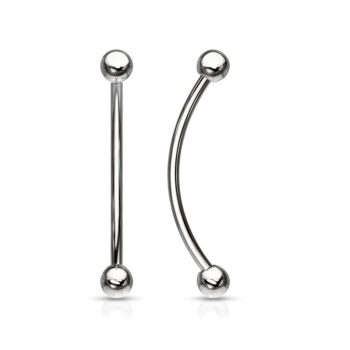 1.2mm Curved Barbell with 3mm Balls