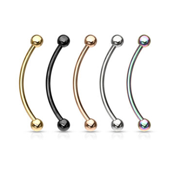 1.2mm Curved Barbell with 3mm Balls - Image 4