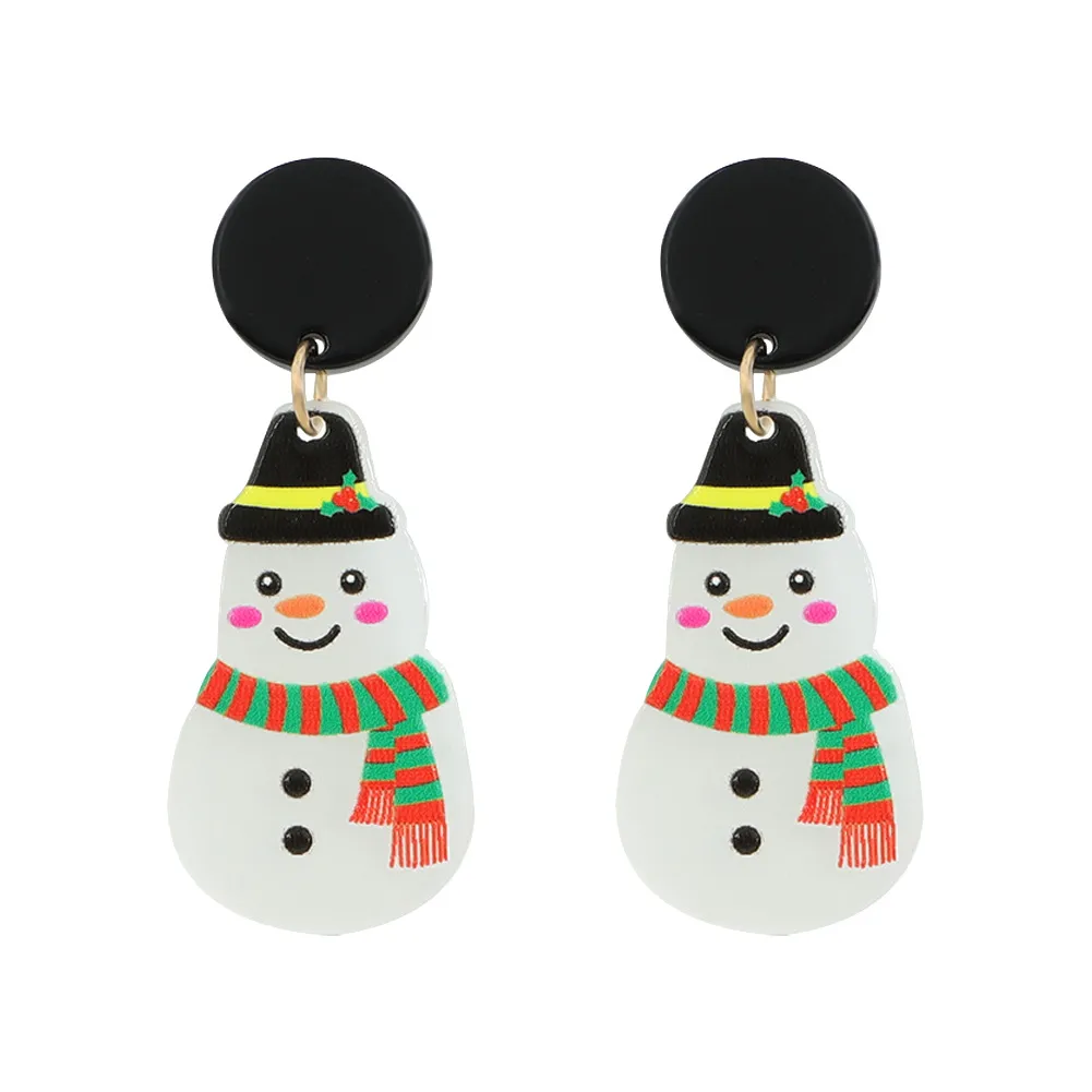 Snowman Dangle Earrings