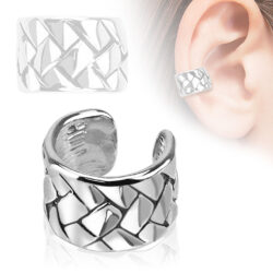 Non Piercing Ear Cuff with Lizard Skin Pattern
