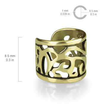 Non Piercing Ear Cuff with an Ornate Design - Image 3
