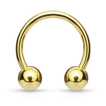 1.2mm Gold Horseshoe Barbell