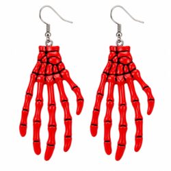 Large Skeleton Hand Earrings