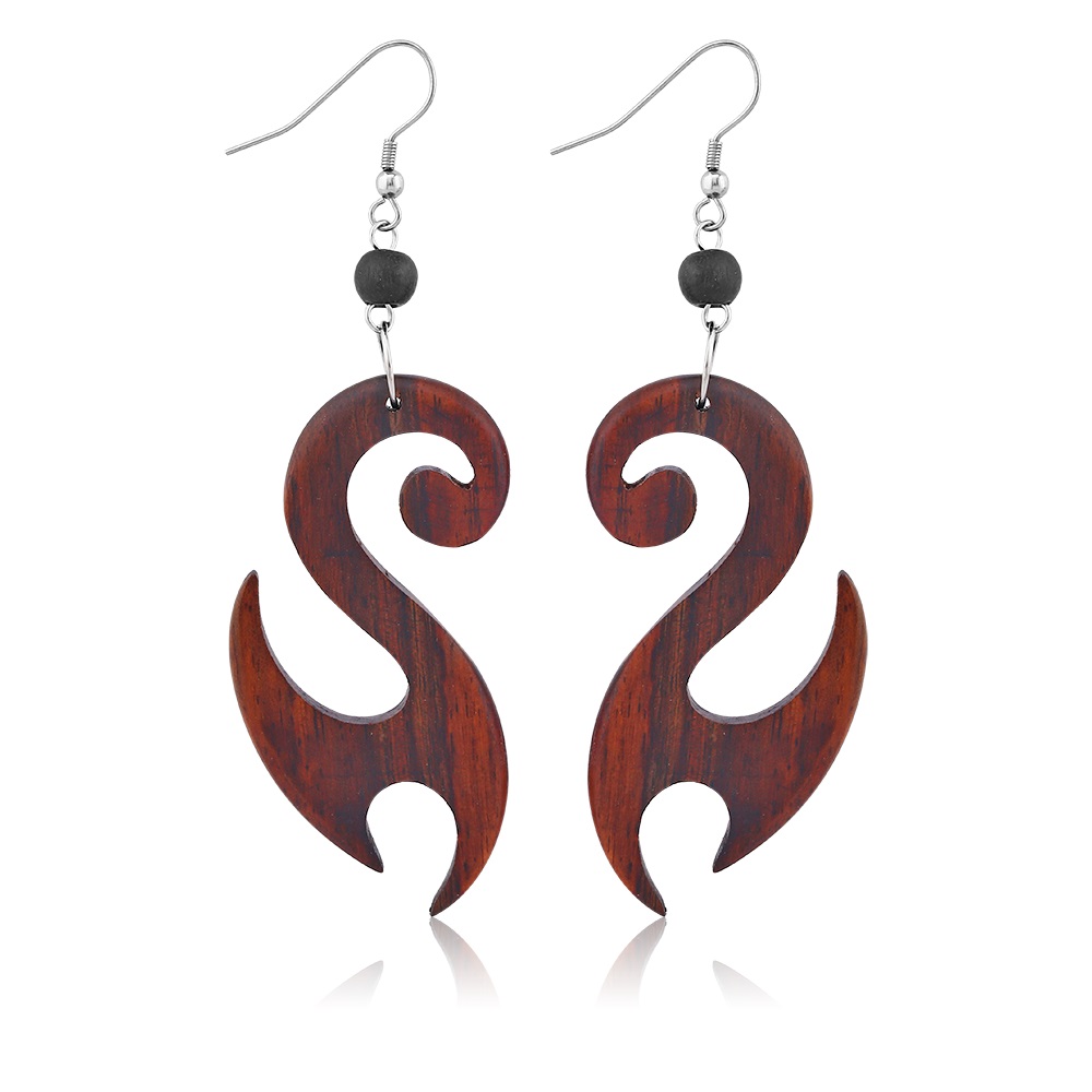 Wooden Dangle Earrings