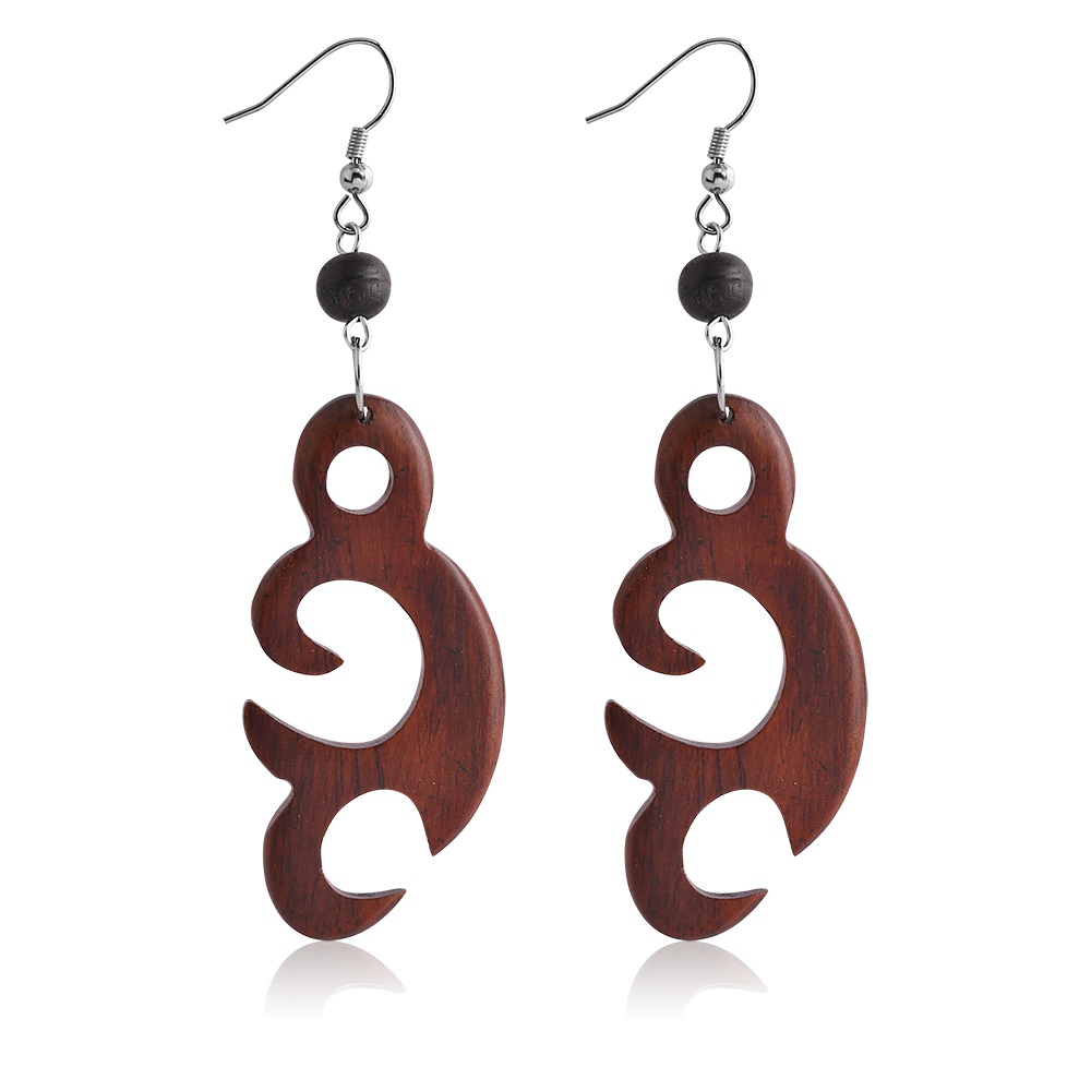 Wooden Dangle Earrings