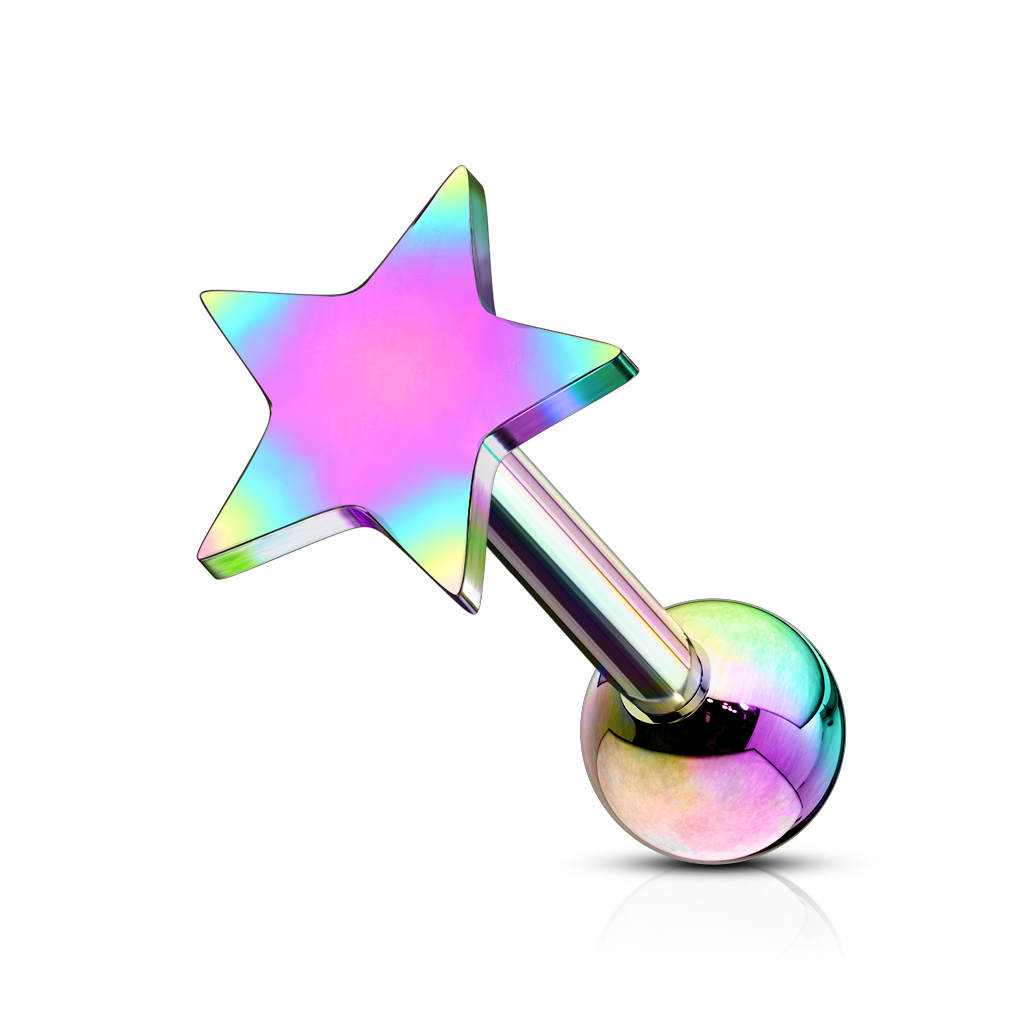 Star Cartilage Barbell - Image 4