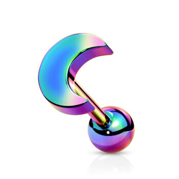 Crescent Moon Cartilage Barbell - Image 5