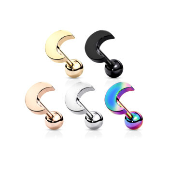 Crescent Moon Cartilage Barbell
