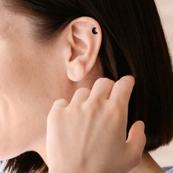 Crescent Moon Cartilage Barbell - Image 3