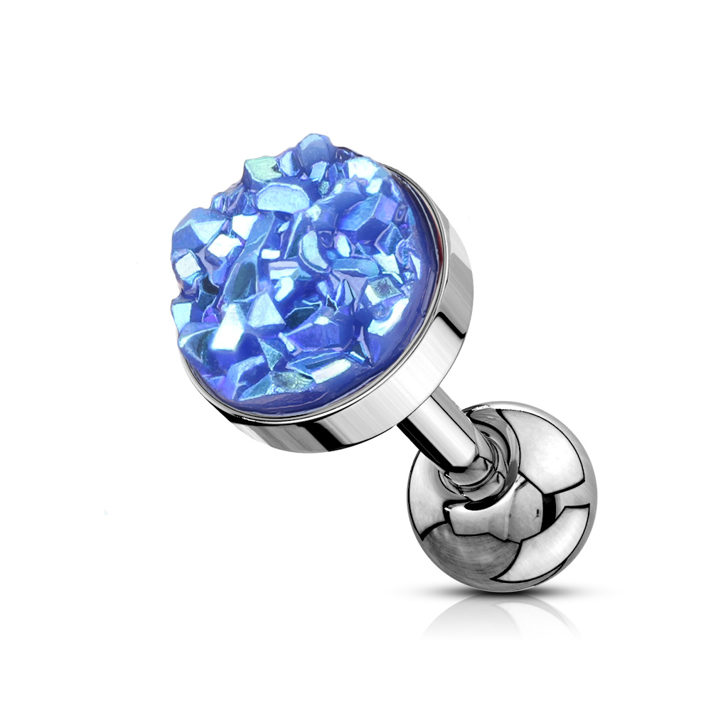Cartilage Barbell with Druzy Stone - Image 9