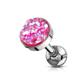 Cartilage Barbell with Druzy Stone - Image 6