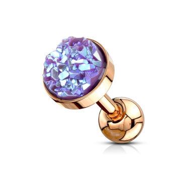 Cartilage Barbell with Druzy Stone - Image 5