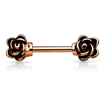 Nipple Bar with Flower Ends