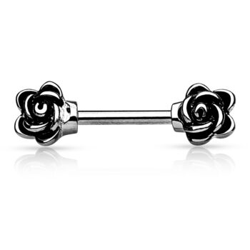 Nipple Bar with Flower Ends - Image 2