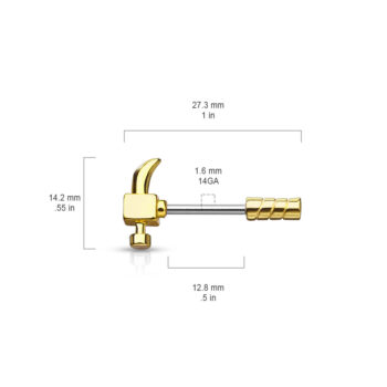 Hammer Nipple Bar - Image 4