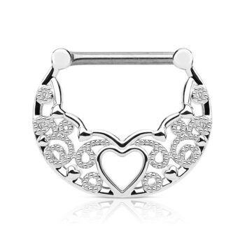 Clicker with Filigree Heart Design - Image 2