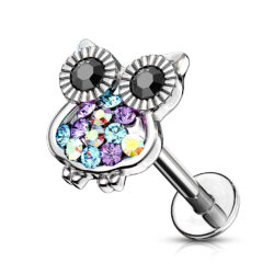 Labret with Jewelled Owl