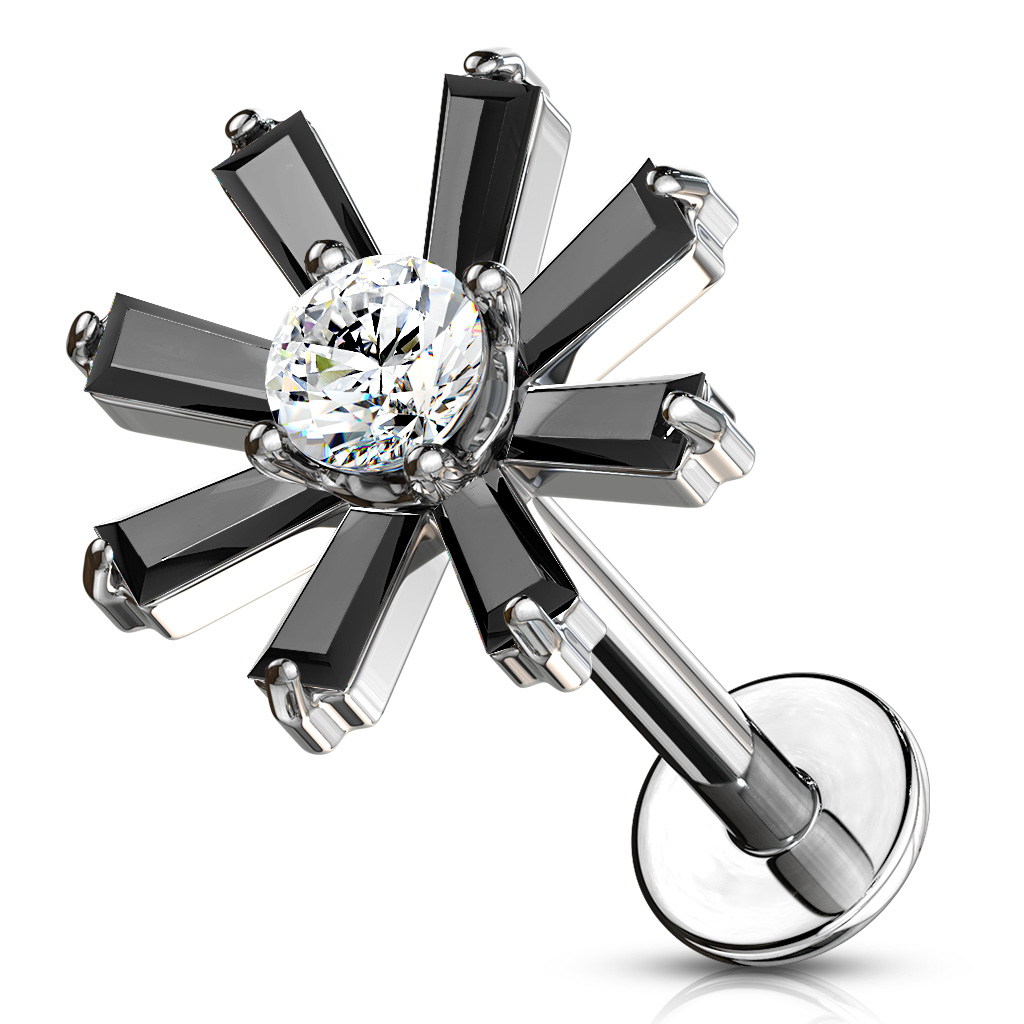 Labret with Crystal Flower - Image 2
