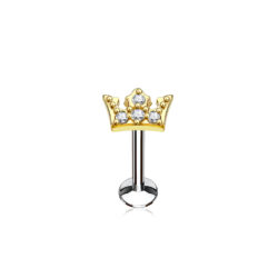 Labret with Jewelled Crown Top