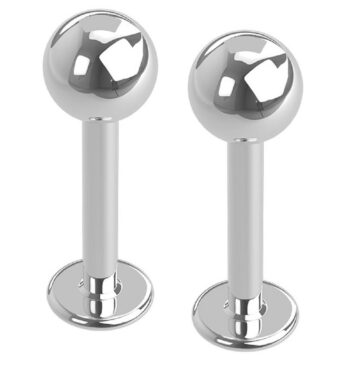 1.6mm Surgical Steel Labret - Pack of 2 Labrets - Image 2