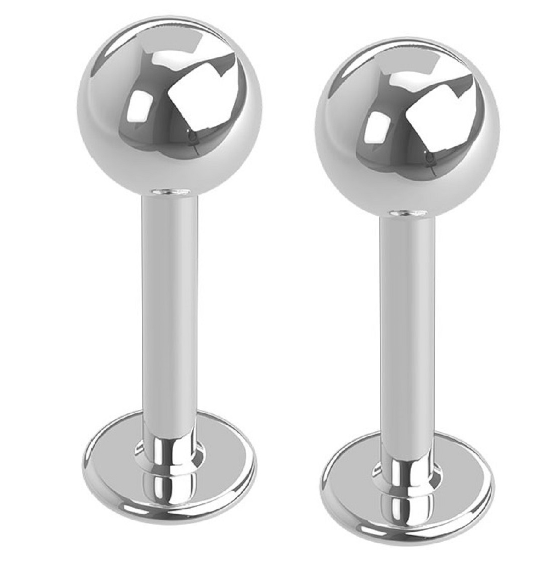 1.2mm Surgical Steel Labret - Pack of 2 Labrets - Image 2
