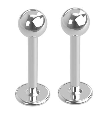 1mm Surgical Steel Labret - Pack of 2 Labrets - Image 3
