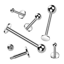 1.2mm Surgical Steel Labret - Pack of 2 Labrets