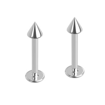 1.2mm Labret with Spike Head - Pack of 2 Labrets - Image 2